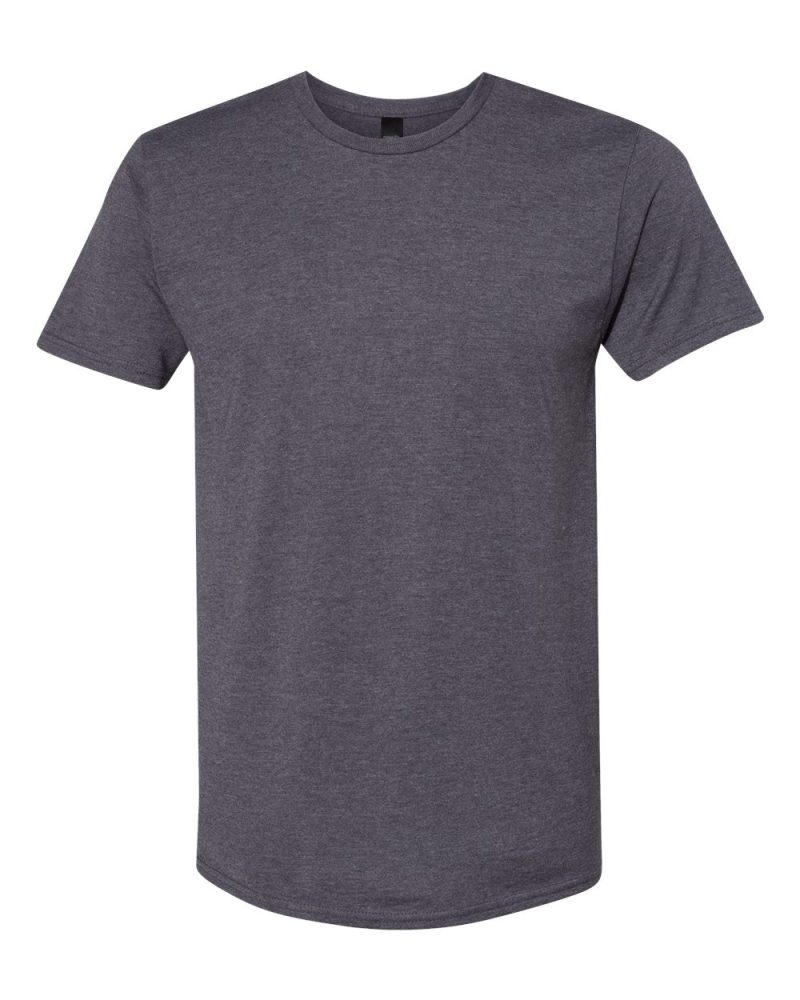 Hanes 4980 Charcoal Heather Front High