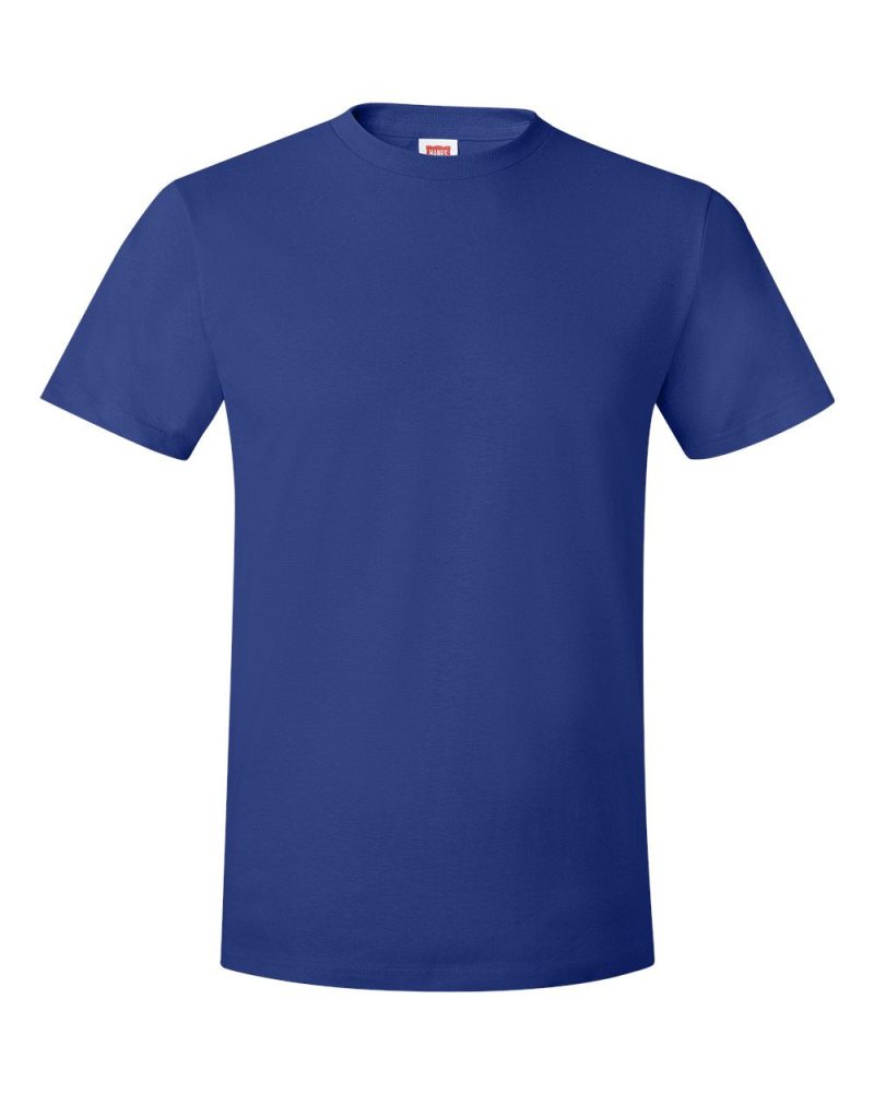 Hanes 4980 Deep Royal Front High