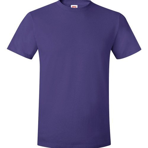 Hanes 4980 Purple Front High