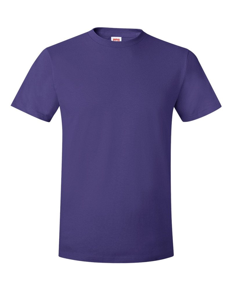 Hanes 4980 Purple Front High