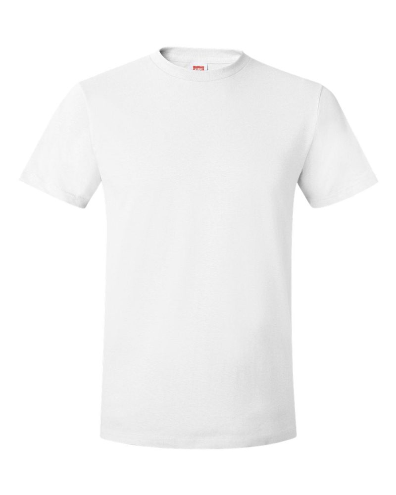 Hanes 4980 White Front High