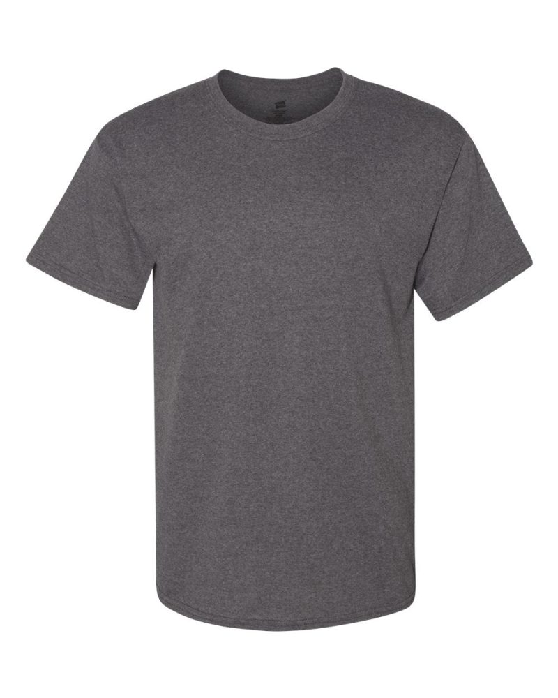 Hanes 5280 Charcoal Heather Front High