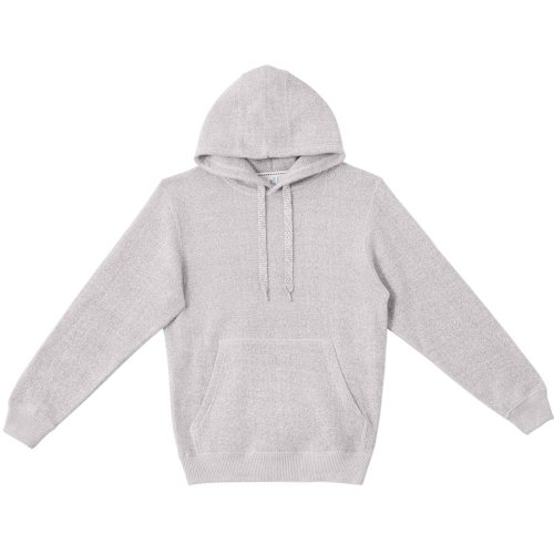 LS11001 Flat Nantucket Pullover Hoodie Salt and Pepper Front