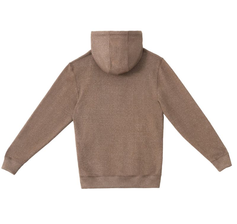 LS11001 Flat Nantucket Pullover Hoodie Terra Brown Back