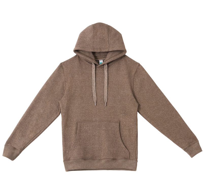 LS11001 Flat Nantucket Pullover Hoodie Terra Brown Front