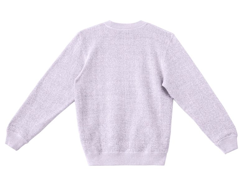 LS11004 Flat Nantucket Crewneck Sweatshirt Ice Purple Back