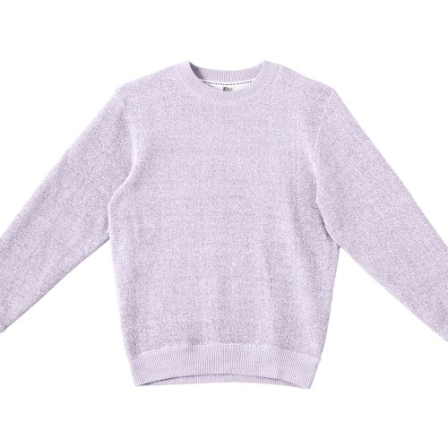 LS11004 Flat Nantucket Crewneck Sweatshirt Ice Purple Front