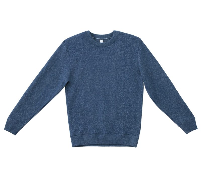 LS11004 Flat Nantucket Crewneck Sweatshirt Navy Front