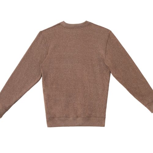 LS11004 Flat Nantucket Crewneck Sweatshirt Terra Brown Back