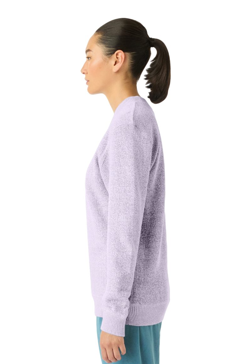 LS11004 W Nantucket Crewneck Sweatshirt Ice Purple Side