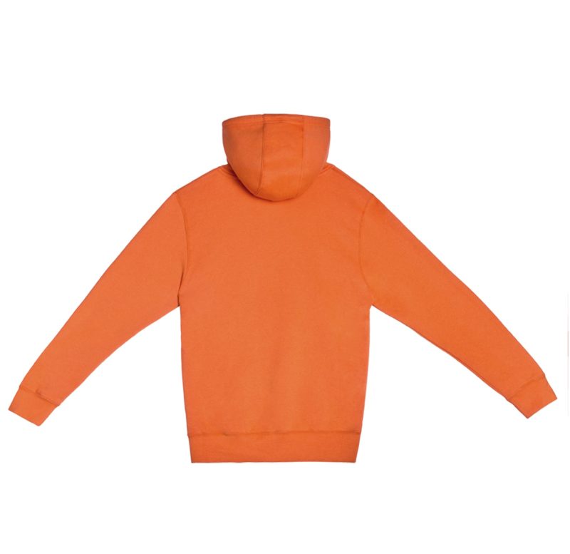 LS14001 Flat Premium Pullover Hoodie Carrot Back