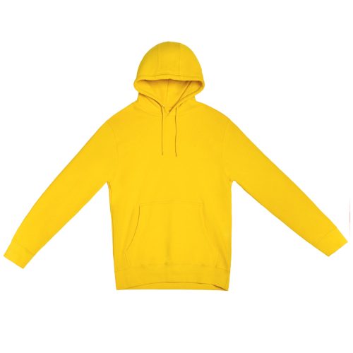 LS14001 Flat Premium Pullover Hoodie Lemon Front