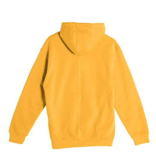 LS14001 Flat Premium Pullover Hoodie Mustard Back