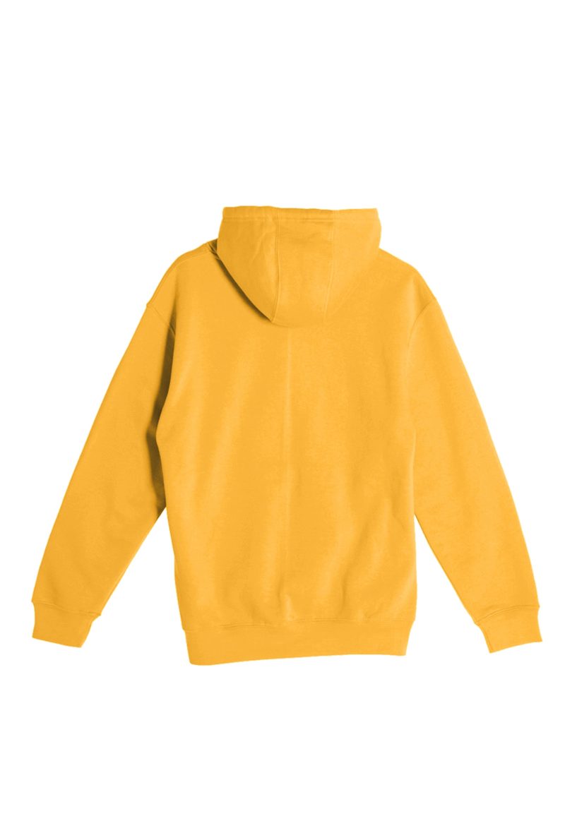 LS14001 Flat Premium Pullover Hoodie Mustard Back