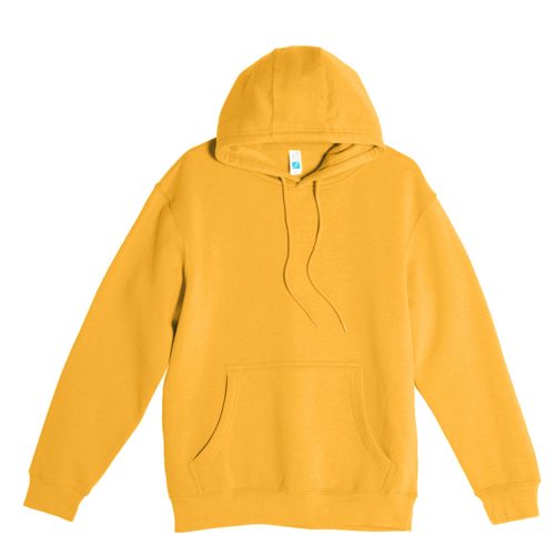 LS14001 Flat Premium Pullover Hoodie Mustard Front