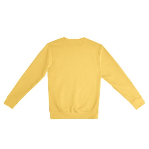 LS14004 Flat Premium Crewneck Sweatshirt Antique Gold Back