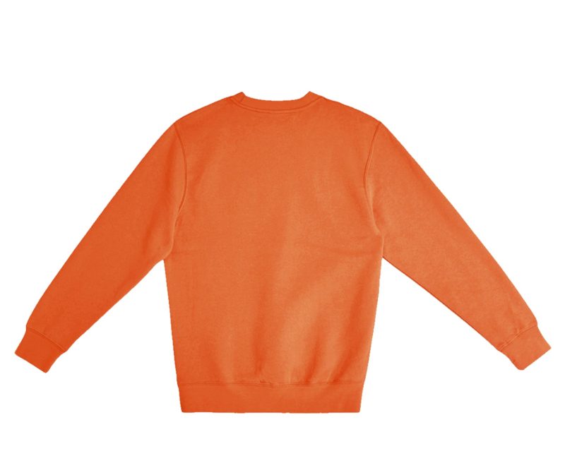 LS14004 Flat Premium Crewneck Sweatshirt Carrot Back