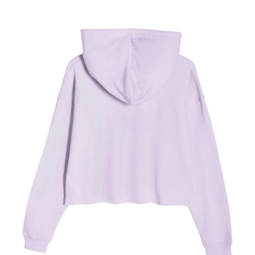 Lane Seven LS12000 Flat Crop Hoodie Lilac Back scaled 1