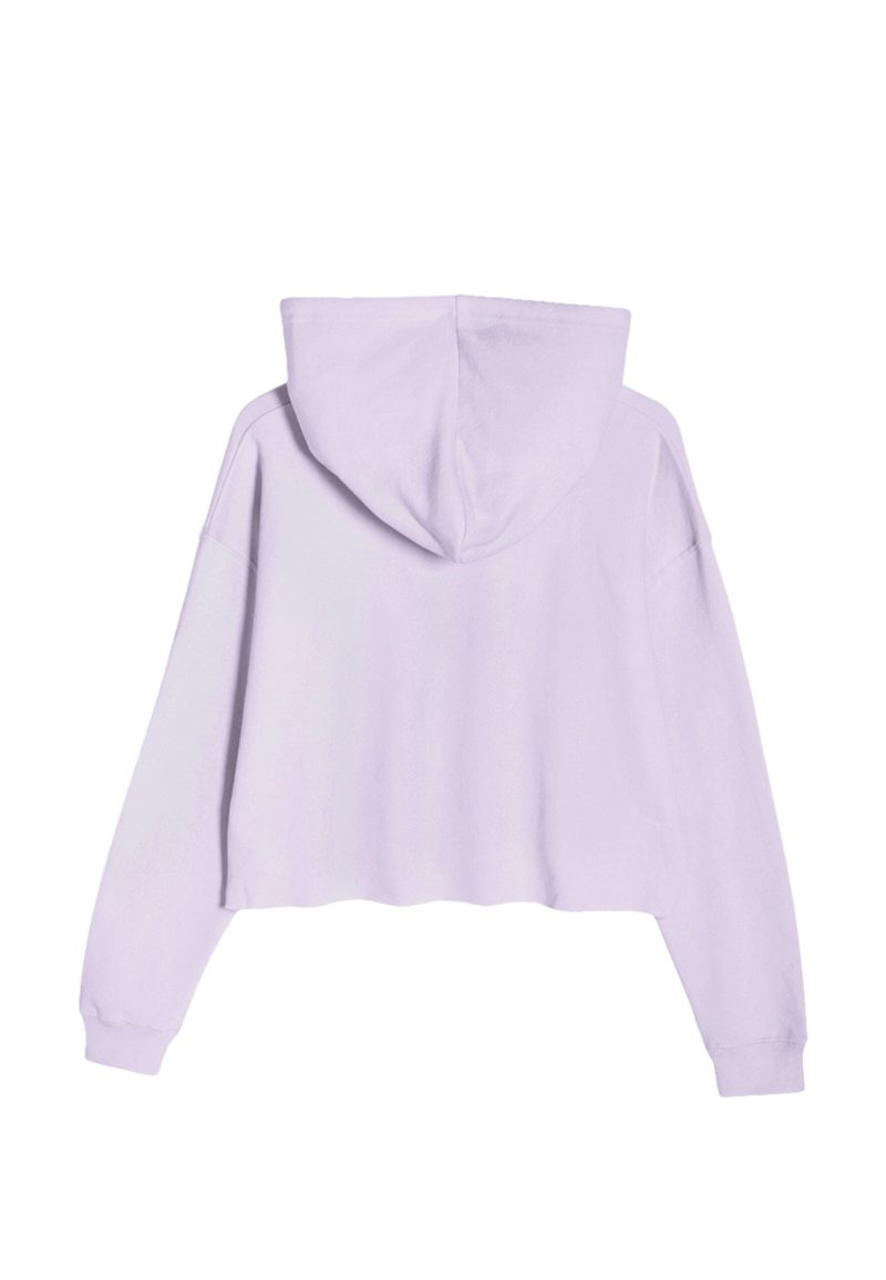 Lane Seven LS12000 Flat Crop Hoodie Lilac Back scaled 1