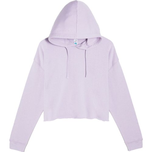 Lane Seven LS12000 Flat Crop Hoodie Lilac Front scaled 1