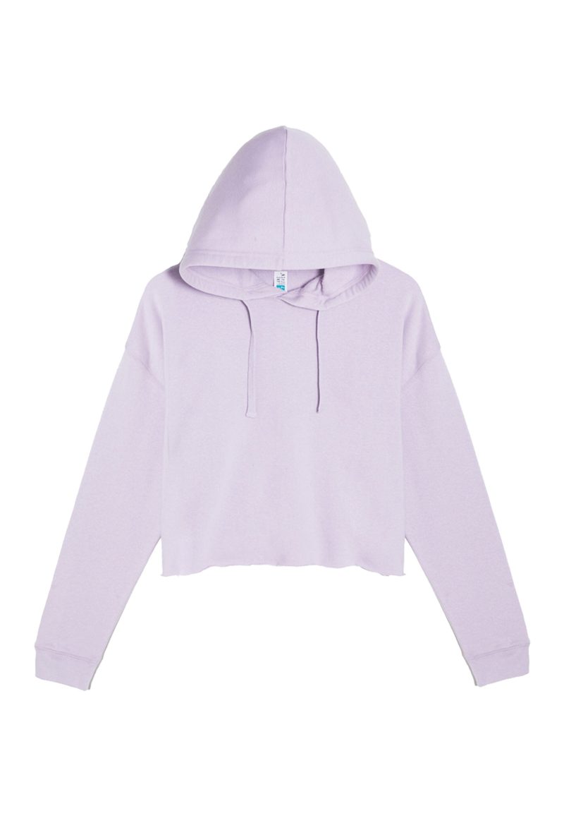 Lane Seven LS12000 Flat Crop Hoodie Lilac Front scaled 1