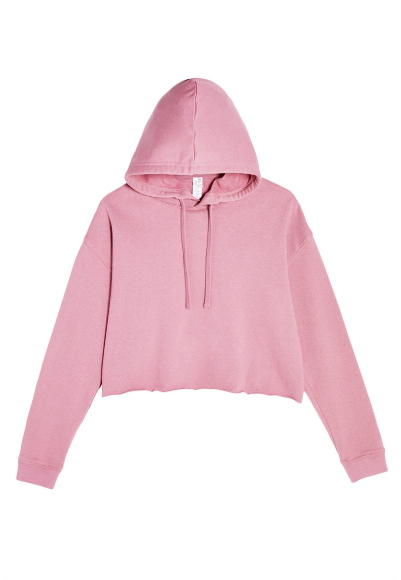 Lane Seven LS12000 Flat Crop Hoodie Mauve Front scaled 1