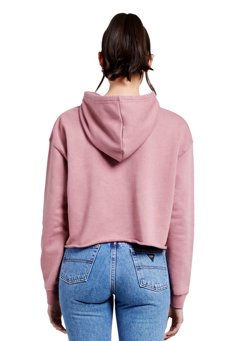 Lane Seven LS12000 W Crop Hoodie Mauve Back scaled 1