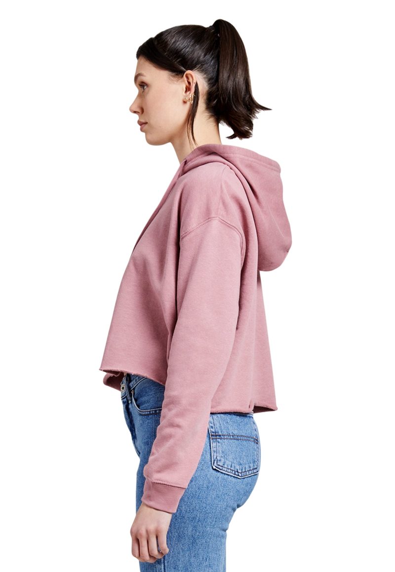 Lane Seven LS12000 W Crop Hoodie Mauve Side scaled 1