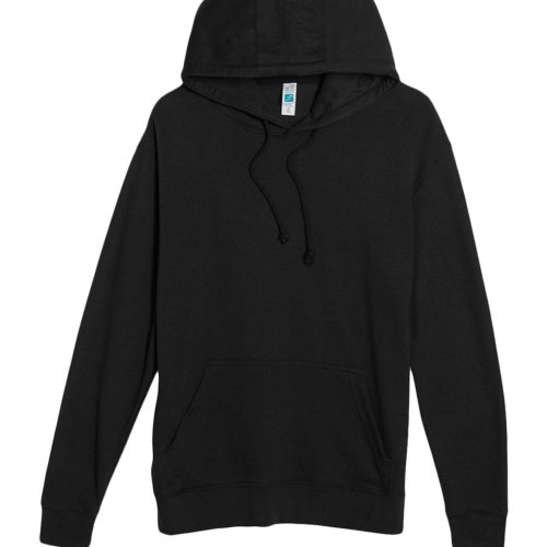 Lane Seven LS13001 Flat French Terry Hoodie Black Front scaled 1