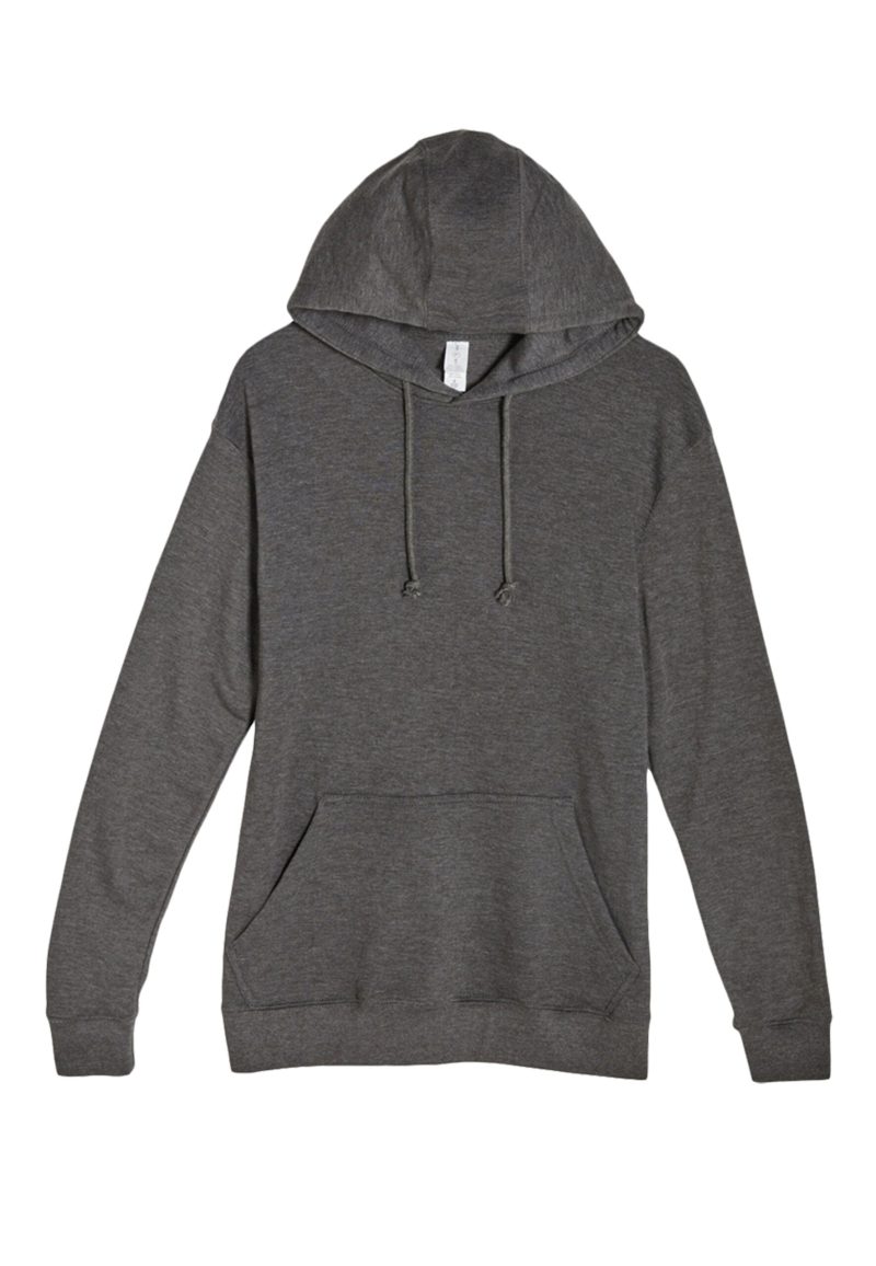 Lane Seven LS13001 Flat French Terry Hoodie Charcoal Heather Front scaled 1