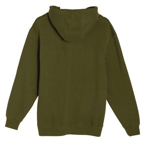 Lane Seven LS14001 Flat Premium Pullover Hoodie Army Green Back