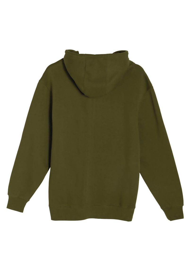 Lane Seven LS14001 Flat Premium Pullover Hoodie Army Green Back