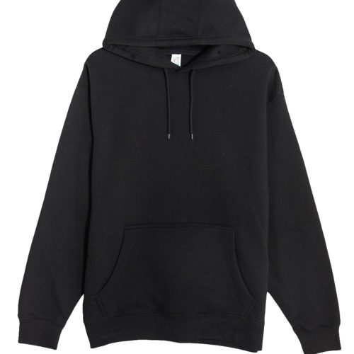 Lane Seven LS14001 Flat Premium Pullover Hoodie Black Front scaled 1