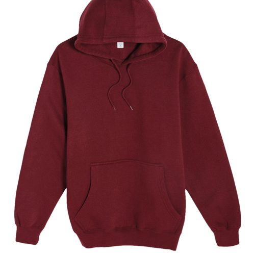 Lane Seven LS14001 Flat Premium Pullover Hoodie Burgundy Front scaled 1