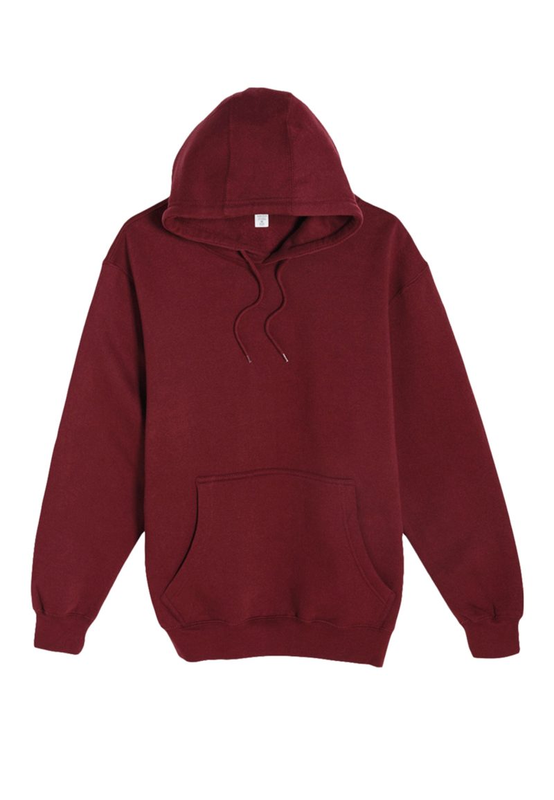 Lane Seven LS14001 Flat Premium Pullover Hoodie Burgundy Front scaled 1