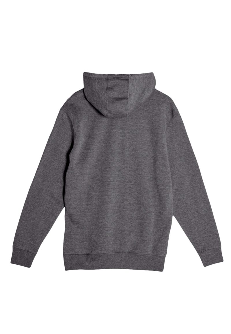 Lane Seven LS14001 Flat Premium Pullover Hoodie Charcoal Heather Back scaled 1