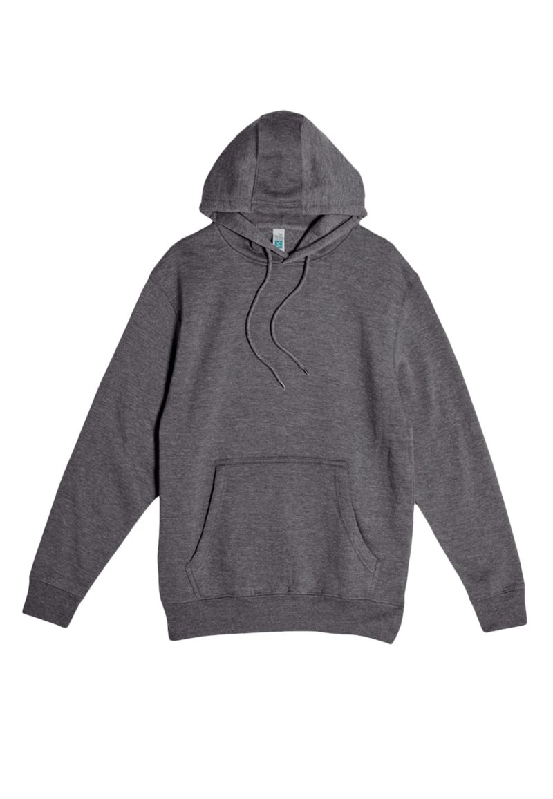 Lane Seven LS14001 Flat Premium Pullover Hoodie Charcoal Heather Front scaled 1