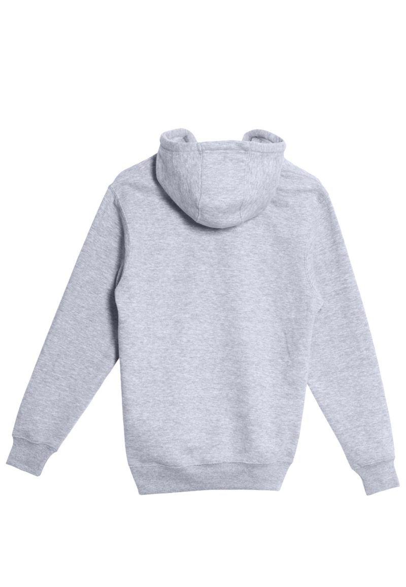 Lane Seven LS14001 Flat Premium Pullover Hoodie Heather Grey Back scaled 1