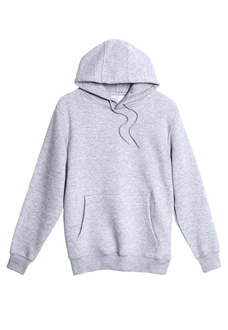 Lane Seven LS14001 Flat Premium Pullover Hoodie Heather Grey Front scaled 1