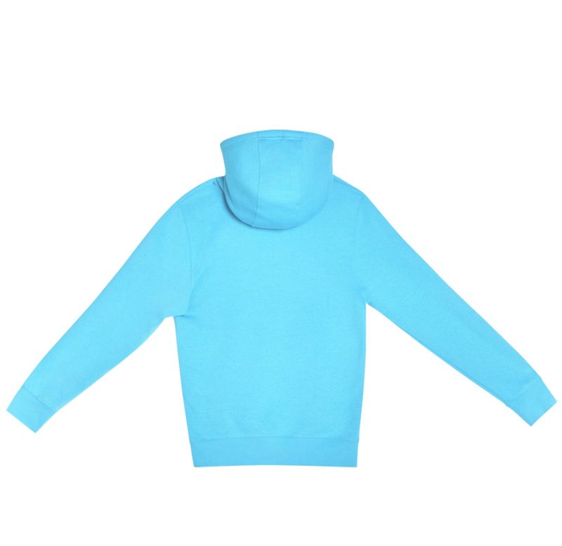 Lane Seven LS14001 Flat Premium Pullover Hoodie Ocean Blue Back