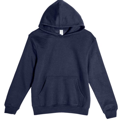 Lane Seven LS14001YH Flat Premium Youth Pullover Hoodie Navy Front scaled 1