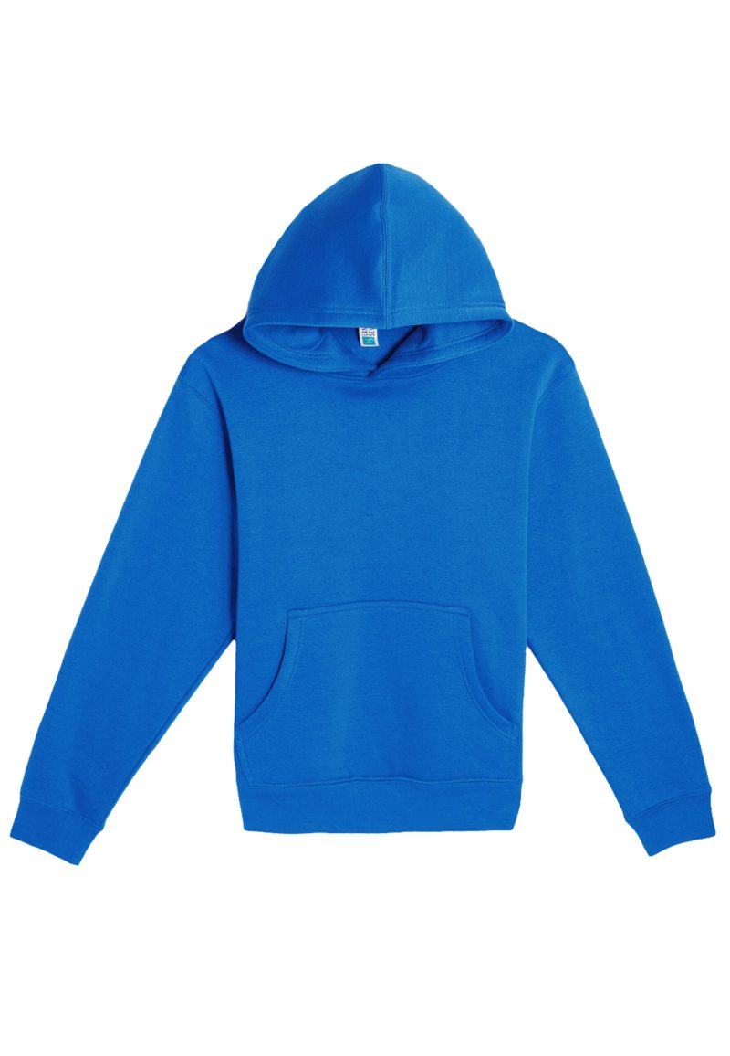 Lane Seven LS14001YH Flat Premium Youth Pullover Hoodie True Royal Front scaled 1