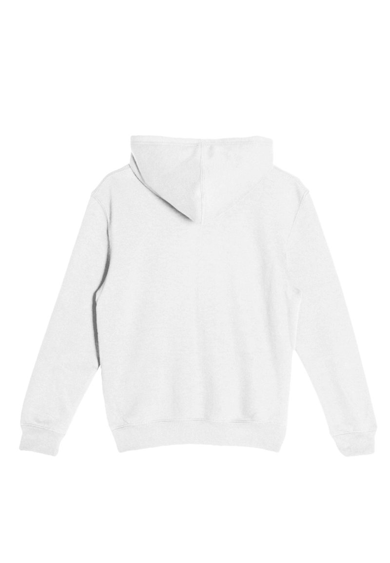 Lane Seven LS14001YH Flat Premium Youth Pullover Hoodie White Back scaled 1