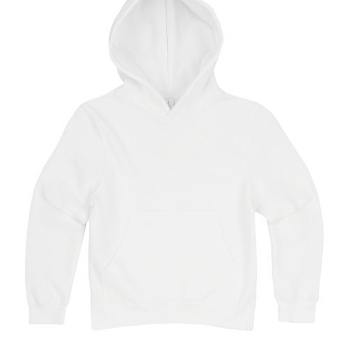 Lane Seven LS14001YH Flat Premium Youth Pullover Hoodie White Front scaled 1