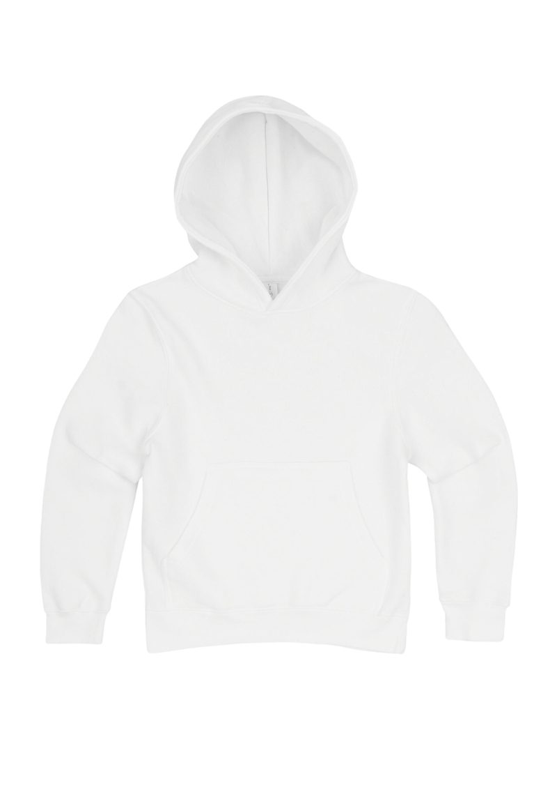 Lane Seven LS14001YH Flat Premium Youth Pullover Hoodie White Front scaled 1