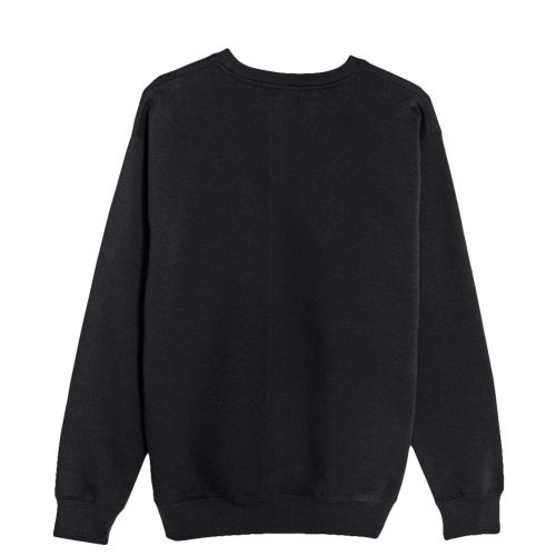 Lane Seven LS14004 Flat Premium Crewneck Sweatshirt Black Back scaled 1