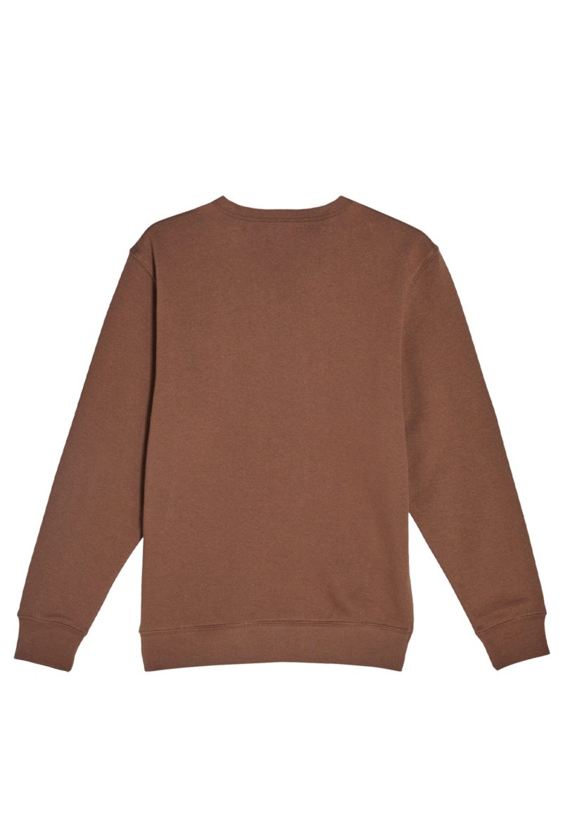 Lane Seven LS14004 Flat Premium Crewneck Sweatshirt Chestnut Back scaled 1