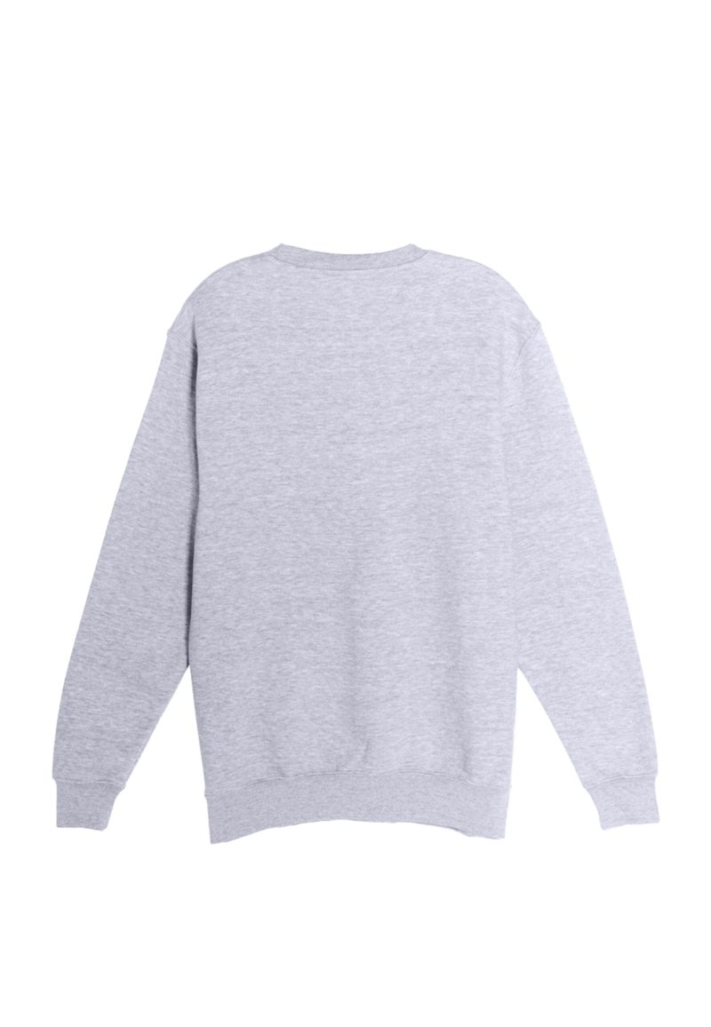 Lane Seven LS14004 Flat Premium Crewneck Sweatshirt Heather Grey Back scaled 1