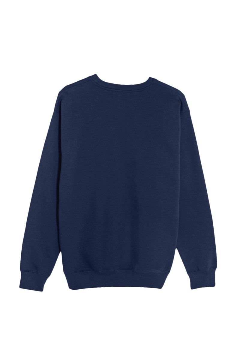 Lane Seven LS14004 Flat Premium Crewneck Sweatshirt Navy Back scaled 1