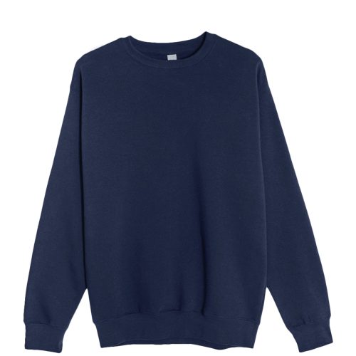 Lane Seven LS14004 Flat Premium Crewneck Sweatshirt Navy Front scaled 1